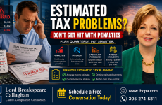 Are you underpaying estimated taxes without realizing it? When estimated tax payments are too low, your business may face penalties, interest, and unexpected tax bills at the worst possible time. Many business owners do not notice the problem until cash flow is already under pressure. At Lord Breakspeare Callaghan, we help business owners review their numbers, plan ahead, and prepare cleaner tax-ready financial information. Do not wait until the problem becomes expensive. Call Lord Breakspeare Callaghan at 305-274-58-11 or visit www.lbcpa.com. Clarity. Compliance. Confidence.