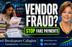 Are vendor payments being reviewed carefully before money leaves the business? When vendor payments are approved without proper review, your business may pay incorrect invoices, duplicate charges, unauthorized expenses, or even fraudulent bills. A weak payment process can quietly drain cash and create unreliable financial records. At Lord Breakspeare Callaghan, we help business owners review vendor payments, strengthen accounting controls, and prepare cleaner financial information. Do not wait until the problem becomes expensive. Call Lord Breakspeare Callaghan at 305-274-58-11 or visit www.lbcpa.com. Clarity. Compliance. Confidence.