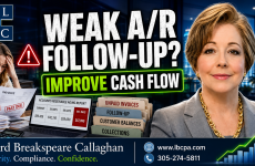 Do you have a system to collect what customers owe you? When customer balances are not reviewed regularly, unpaid invoices can pile up, cash flow can become unpredictable, and your business may end up financing customers instead of getting paid on time. A weak collection process can quietly create serious financial pressure. At Lord Breakspeare Callaghan, we help business owners track receivables, organize customer balances, and prepare cleaner financial information. Do not wait until the problem becomes expensive. Call Lord Breakspeare Callaghan at 305-274-58-11 or visit www.lbcpa.com. Clarity. Compliance. Confidence.